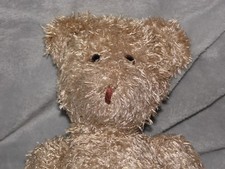 Moulin Roty teddy soft toy Basille et Lola brown bear comforter doudou