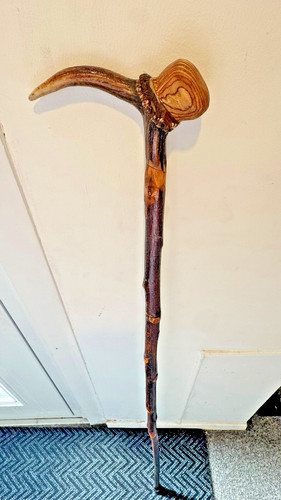 Wooden walking stick cane - wooden,