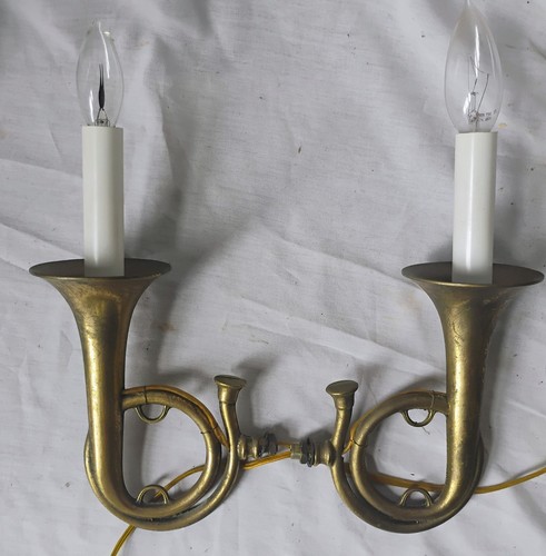 Pair vintage solid brass - of,