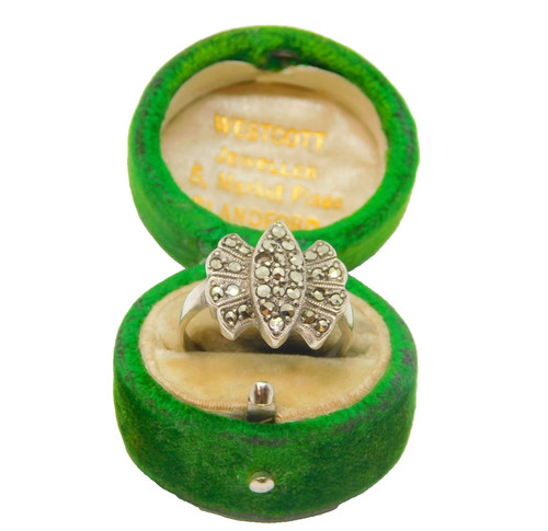 Sterling silver marcasite art - silver,