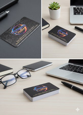 Luxury embossed business - 3d,