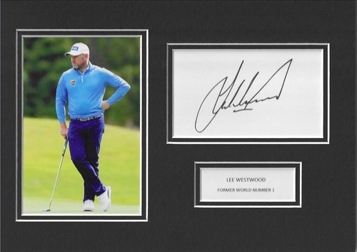 Lee westwood golf - -, signed