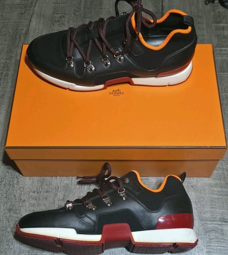 Hermès black defi sneakers - black,