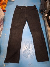 M&S Blue Harbour Straight Waist 32" Leg 31" Men's Faded Black Moleskin Jeans