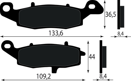 Front brake pad 43082 - , 1234