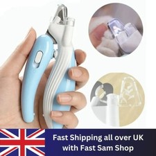 Professional Pet Nail Clippers Cat Claw Clippers with Safety Guard and Light