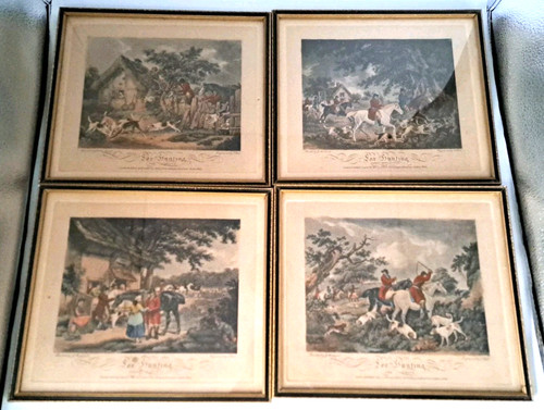 Fox hunting engravings - 4,