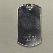 Gucci Sterling Silver Dog Tag