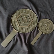 Antq Japanese Bronze Mirror