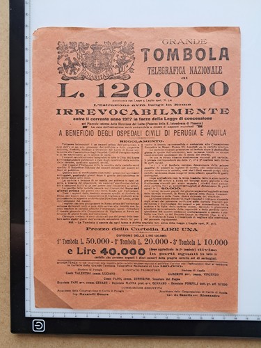 Large telegraphic tombola - telegraphic,