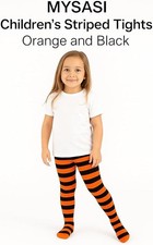 Girls  Stripy Tights-Children's  Halloween Book Week Christmas Fancy Dress Wicke