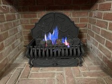 Nu-flame Open Gas Fire Model N4 With Iron Surround, Grate And Full Set Of Coals