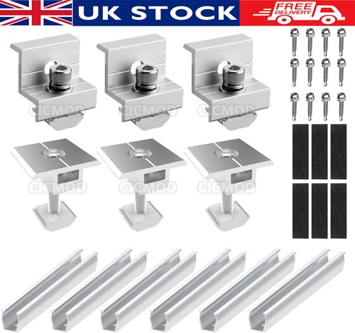 Solar panel rail bracket kit - panel,