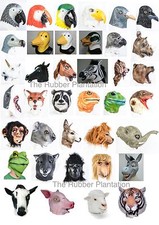 Latex Animal Mask Fancy Dress