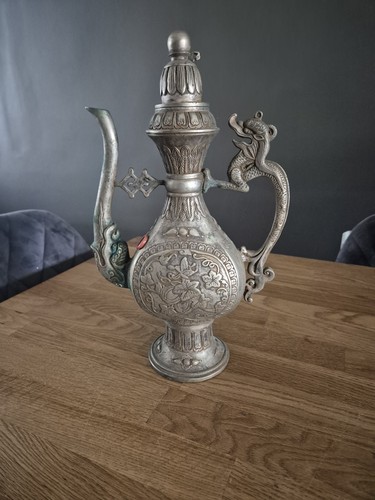 Chinese silvered bronze - bronze, wine