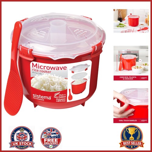 Red microwave rice - rice, cooker