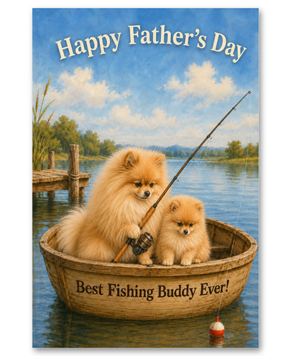 Pomeranians boat fishing - boat,