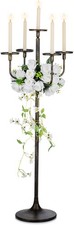 Sziqiqi Black Floor Candelabra