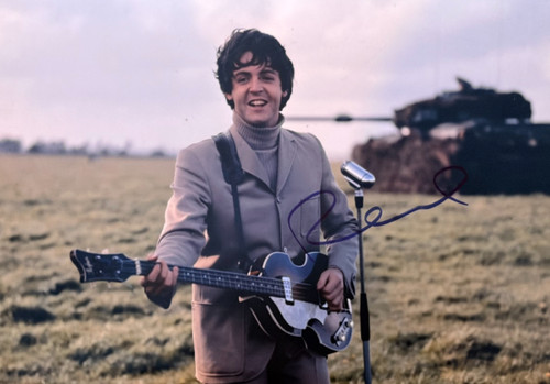 Paul mccartney hand - hand, signed