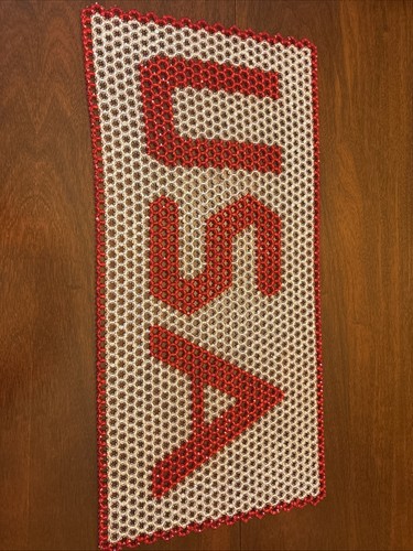 Vintage plastic beaded table