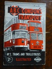 Ian Allan ABC London Transport trams and trolleybuses book 1948