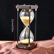 Wooden antique hourglass - antique, sand