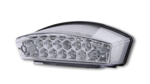 Clear led tail - clear, buell