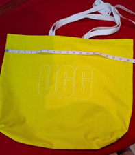 RRP£45 UGG Canvas 100% Cotton Shopping Bag Heavy Weight Yellow