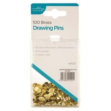 100 x UPHOLSTERY NAILS STUDS TACKS DRAWING PINS