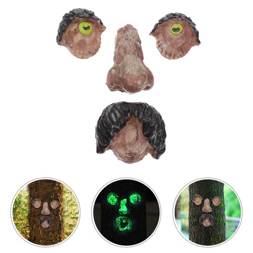Set halloween tree - of, faces