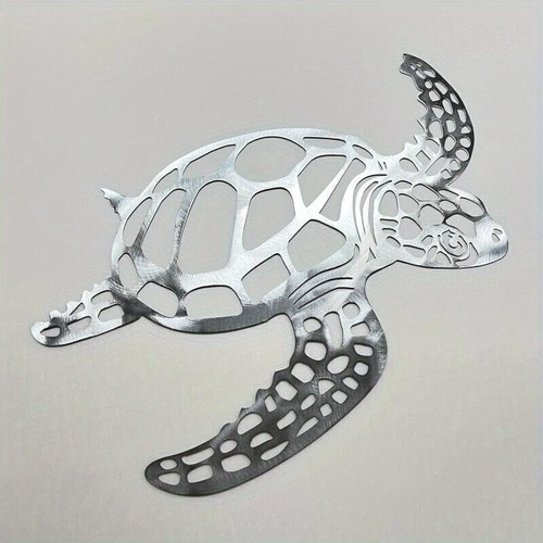Metal sea turtle ornament - metal,
