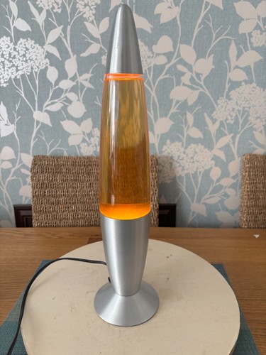 Orange glitter lava lamp - glitter,