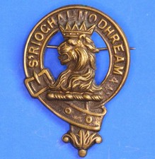 Vintage Scottish Clan Brooch /Bonnet Badge - MacGregor, Clasp broken     [33465]