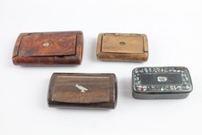 Tobacciana Collectables Snuff Boxes Inc Wooden