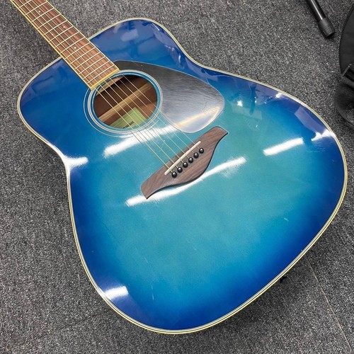 Yamaha fg820 blue acoustic - yamaha,