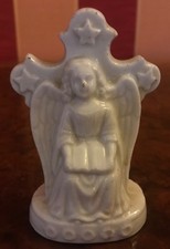 antique staffordshire pottery white glazed Angel Figure / Fairing