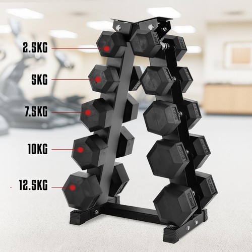 Hex dumbbell tier rack - dumbbell,