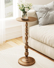 Art Deco Gold Side Table, 25"