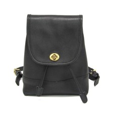 Coach Old Coach 9960 Women's Leather Backpack Black
