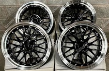 18" Black SM Alloy Wheels Fits