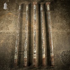 Cast Iron Pillars 9 ft Tall Columns Stanchions - Set of 5