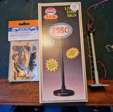 G Scale Trains accessories, light signal, Esso sign and smoke unit LGB Bachamnn
