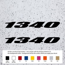 (2X) 1340 Decal Vinyl Stickers