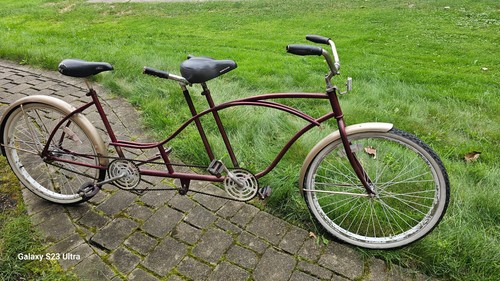 Tandem bicycle with drop frame - tandem,