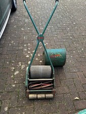 Vintage Webb Witch Hand Push Cylinder Lawnmower Secondhand With Grassbox