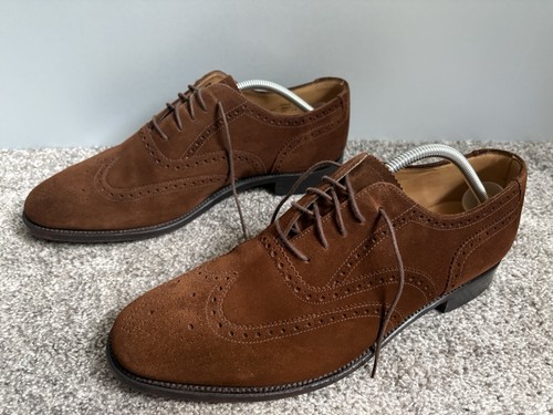 Mens loake brown suede - mens, brogues