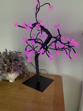 Pink LED Cherry Blossom Lamp Bendable Branches