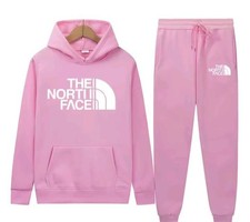 2025 NEW Mens Fleece Tracksuit Set Pullover Plain hoodie Joggers Casual 2-piece