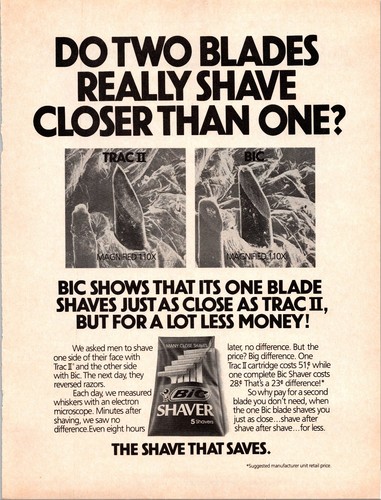 Bic vintage magazine shaver - bic,