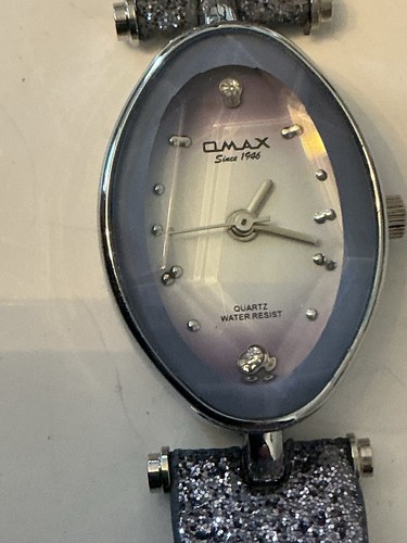 Omax quartz watch - quartz, lilac